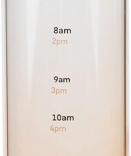 Sports Water Bottle with Scale Design Portable Transparent High Borosilicate Glass Bottle for Outdoor Activities Leakproof and Easy to Clean Stylish Water Cup for Men and Women
