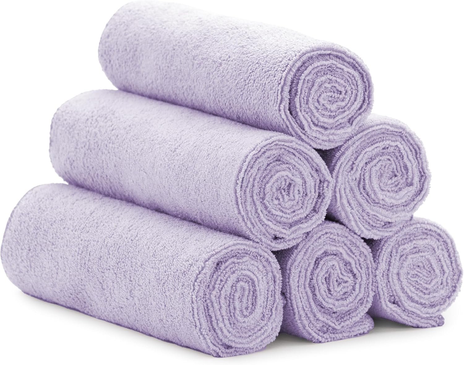 Microfiber Gym Towels, Yoga Towel for Home and Gym Bag, 16 Inch x 27 Inch, 6 Pack