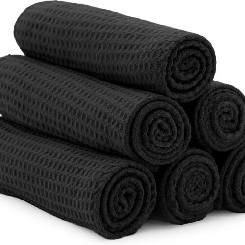 Microfiber Gym Towels, Yoga Towel for Home and Gym Bag, 16 Inch x 27 Inch, 6 Pack