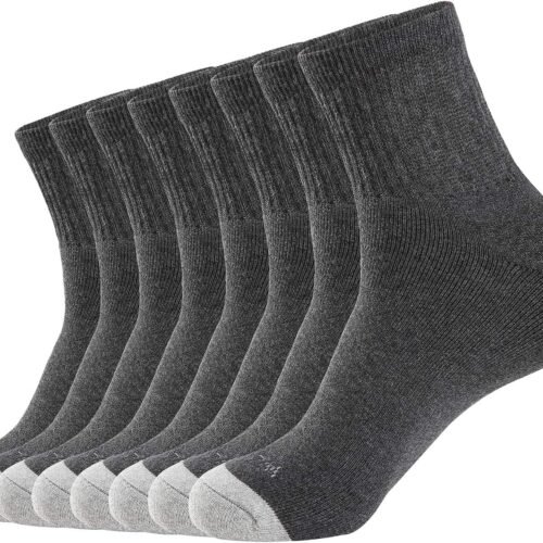 Men's Athletic Ankle Socks 3/8 Pairs Thick Cushion Running Socks for Men&Women Cotton Socks 6-9/9-12/12-15